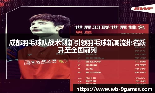 成都羽毛球队战术创新引领羽毛球新潮流排名跃升至全国前列